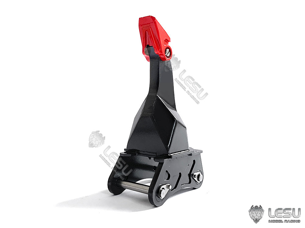 LESU Metal Fork Curved Blade Ripper Quick Release Compactor Tiltable Bucket for RC Excavator 1/14 ET35 Hydraulic Electric Digger