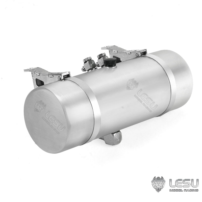 LESU Metal Round Hydraulic Tank 85MM 115MM Suitable for RC Tractor Truck Radio Controlled American Vehicles DIY Spare Parts