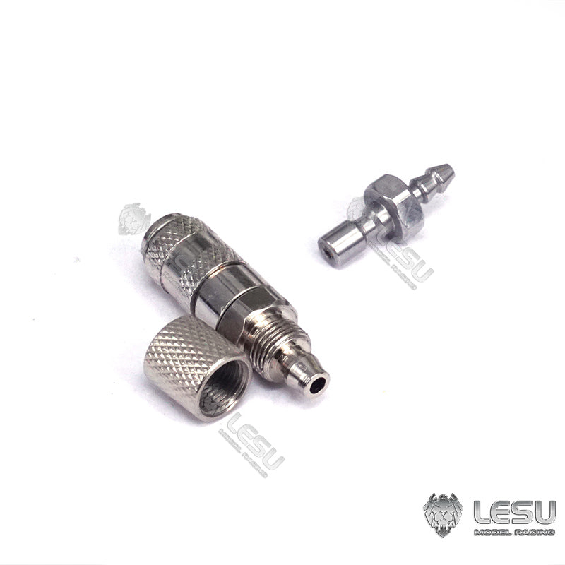 1/14 LESU Tubing Connector Metal Spare Part Suitable for 4x2.5mm 3x2mm Oil Pipe Hydraulic System RC Dumper Truck Radio Control Car