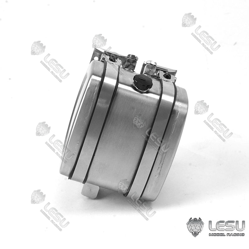 LESU Metal Hydraulic Simulated Oil Tank Accessory Suitable for 1/14 Scale Tractor Truck Dumper Tipper DIY Cars Spare Parts