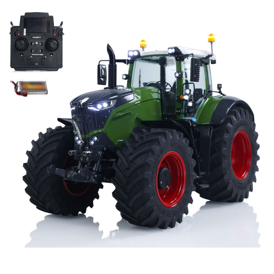 LESU Metal 4x4 1/14 RC Walking Tractor AOUE 1050 K500 Seedbed Pre-sowing Soil Preparation Planter Plough Hydraulic Agricultural Vehicles Frsky PL18EV Lite