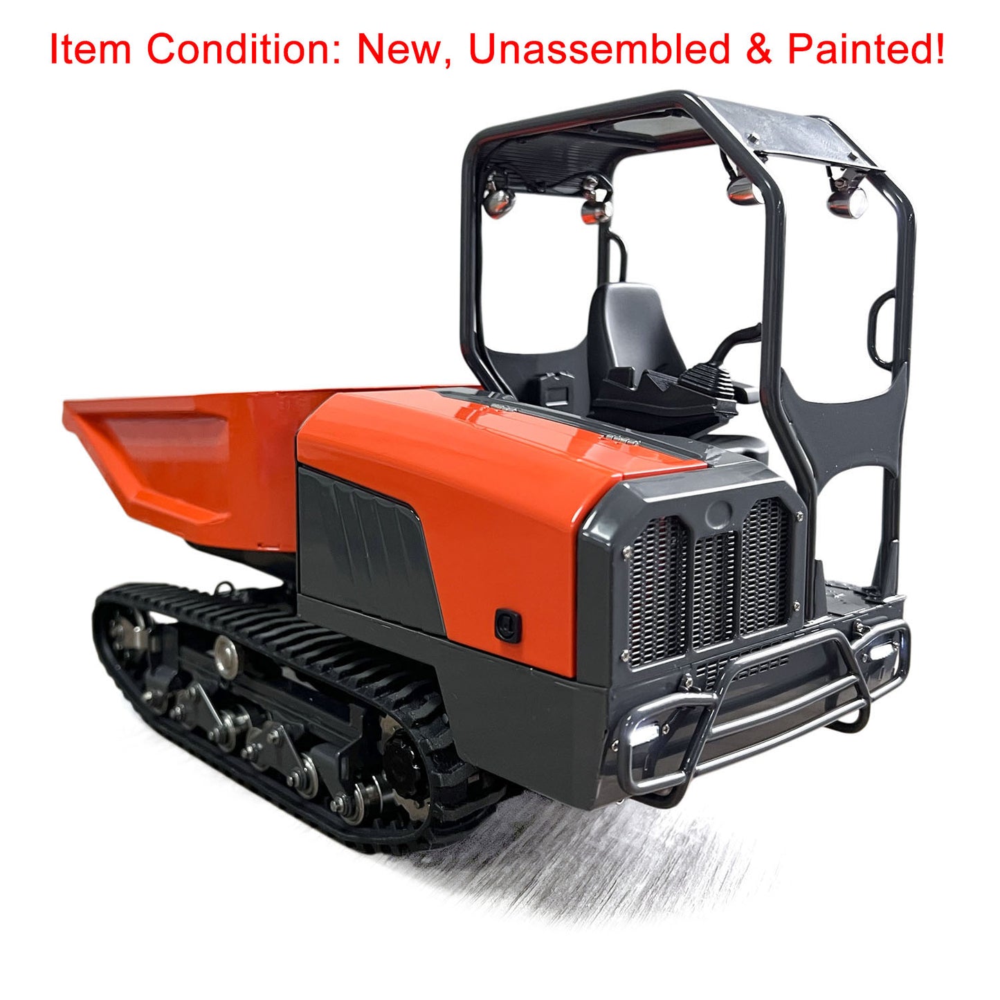 1/14 Hydraulic Remote Control Tracked Dumper KC300HR-5 Unpainted KIT LESU Metal RC Tipper Model Light Sound System No Battery