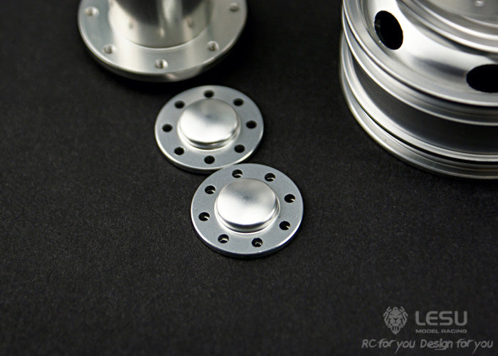 LESU Rear Wheels Metal Hubs for Dumper Tractor Truck Car 1/14 Scale Radio Controlled Car Replacements Spare Parts