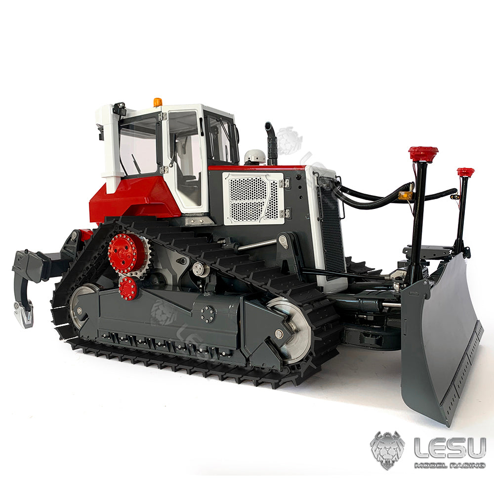 LESU 1/14 RTR RC Painted Assembled Hydraulic Model Aoue-DT60 Crawler Dozer Bulldozer W/ Light Sound PL18EV Controller Motor ESC