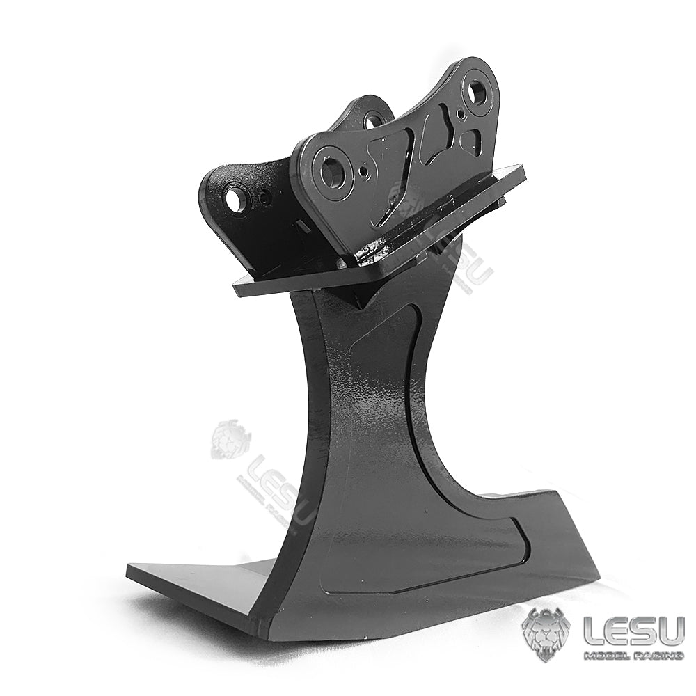 LESU Metal Fork Curved Blade Ripper Quick Release Compactor Tiltable Bucket for RC Excavator 1/14 ET35 Hydraulic Electric Digger