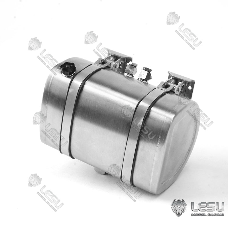 LESU Metal Hydraulic Simulated Oil Tank Accessory Suitable for 1/14 Scale Tractor Truck Dumper Tipper DIY Cars Spare Parts