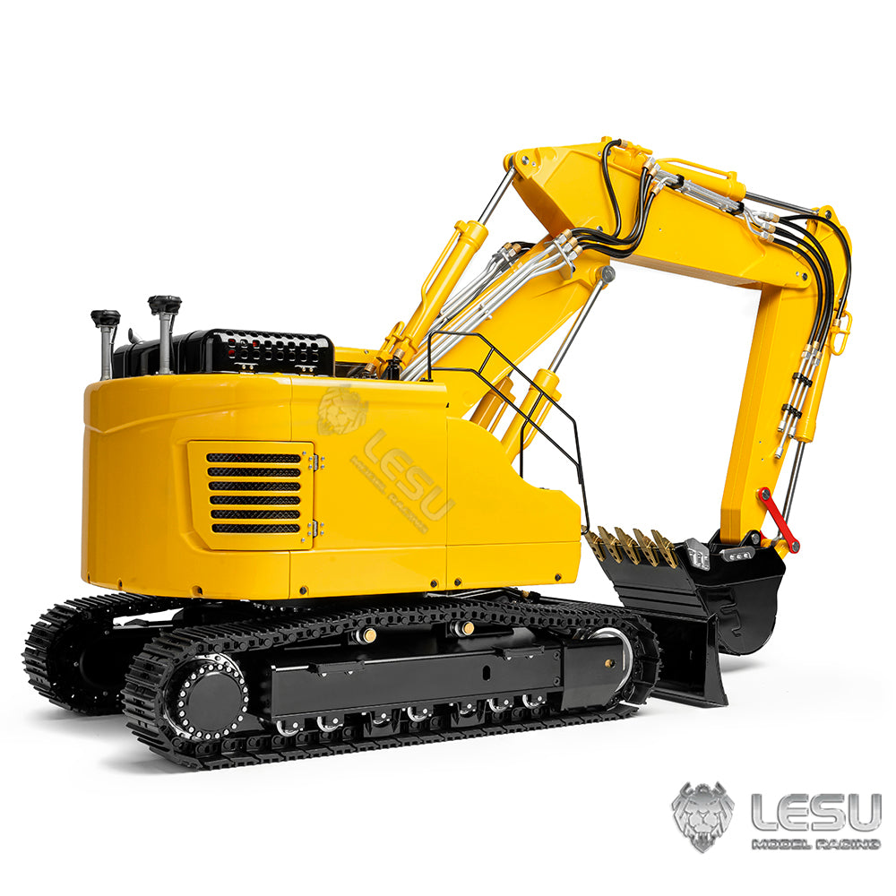 LESU AOUE ET26L 1/14 Metal RC Hydraulic Excavator B0012 Remote Controlled Construction Vehicle Light System Simulated GPS for DIY Hobby Collectors