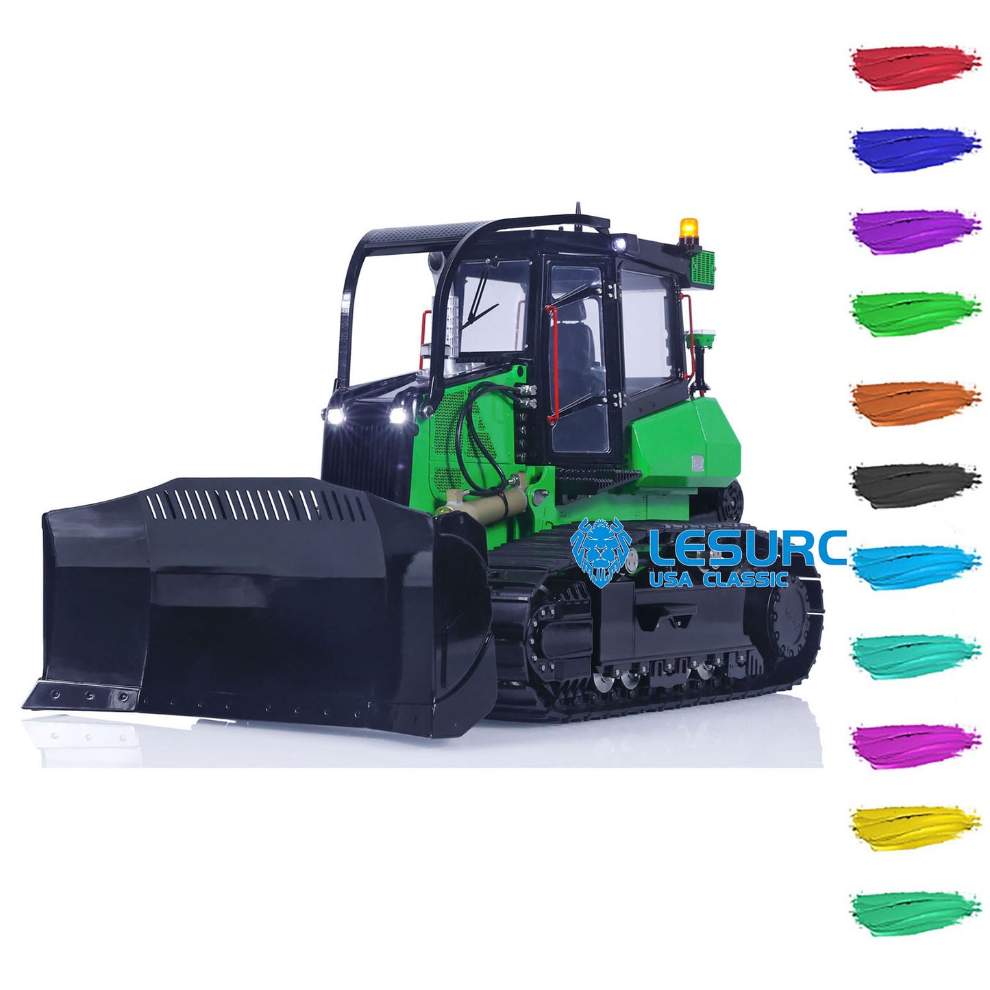 LESU Aoue 850K 1/14 RC Hydraulic Dozer Metal Remote Controlled Bulldozer Painted Assembled Hobby Model Emulated Vehicle