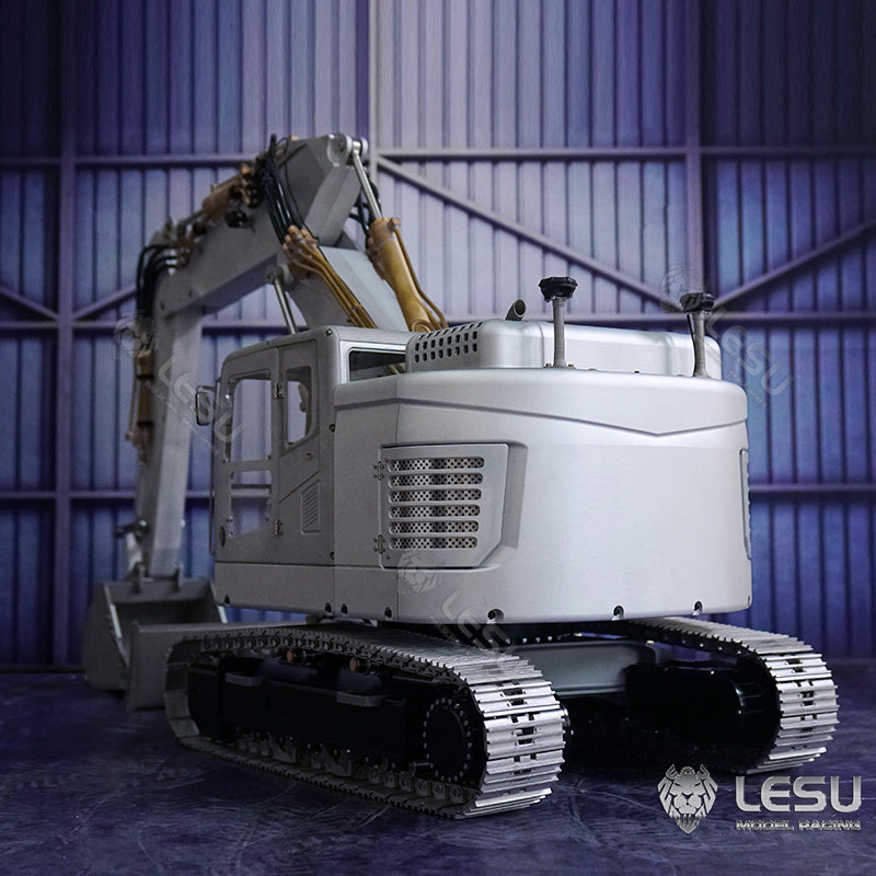 LESU 1/14 Metal RC Hydraulic Excavator Kits Aoue ET26L DIY Model Pump Valve ESC GPS Remote Control Construction Vehicles