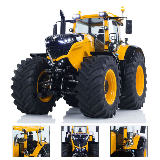 IN Stock LESU Metal 1/14 RC Tractor Truck AOUE 1050 4x4 Hydraulic Farm vehicle K500 Seedbed Pre-sowing Soil Preparation Planter Plough Light Sound