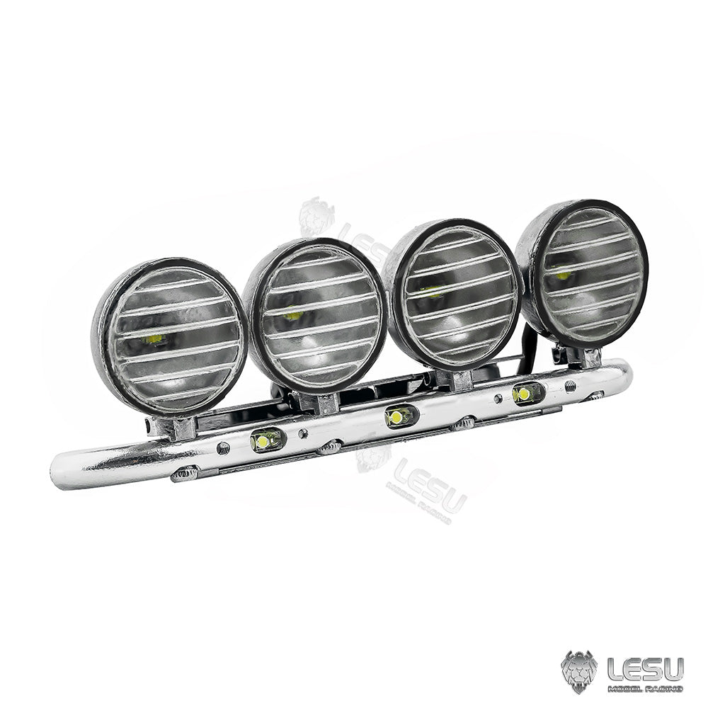 LESU Stainless Steel 1/14 Scale Headlight Spot Lamp for 770S R470 R620 RC Tractor Truck Model Radio Control Dumper Spare Part