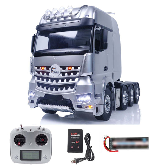 TOUCAN 1/14 8x8 RC Tractor Truck High-Quality Metal Chassis DIY Remote Control Vehicle Sounds Lights System