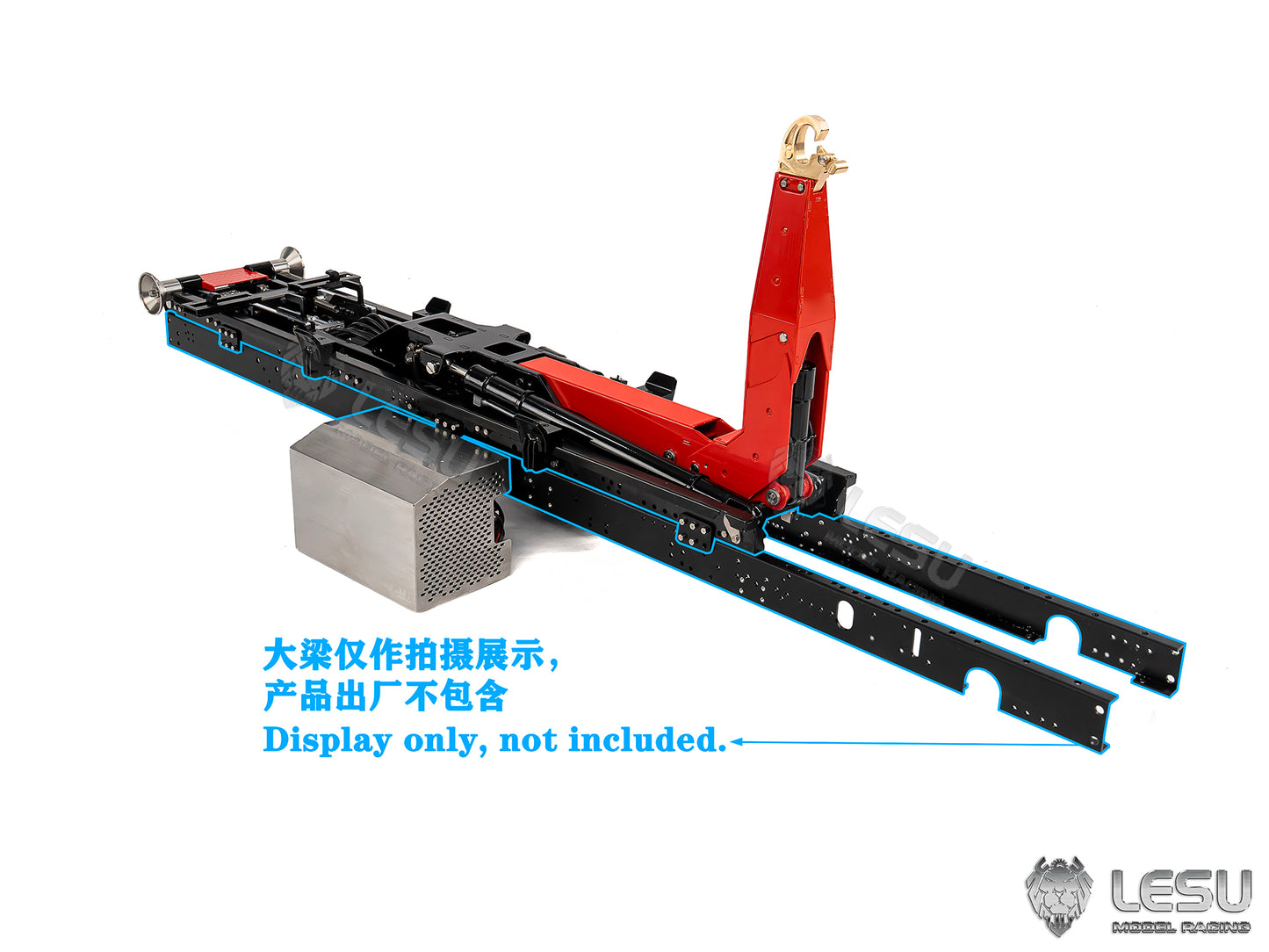 LESU Metal Foldable Roll On Off Dumper Set Suitable for 1/14 RC Hydraulic Full Dumper With 5TH Reversing Valve No Brush Motor