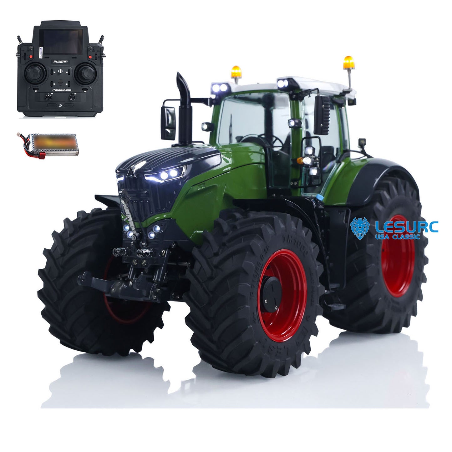 Brand New LESU AOUE 1050 4WD 1/14 Metal Hydraulic RC Tractor Car Remote Control Vehicle Model PL18EV XE Lite Radio Light Sound