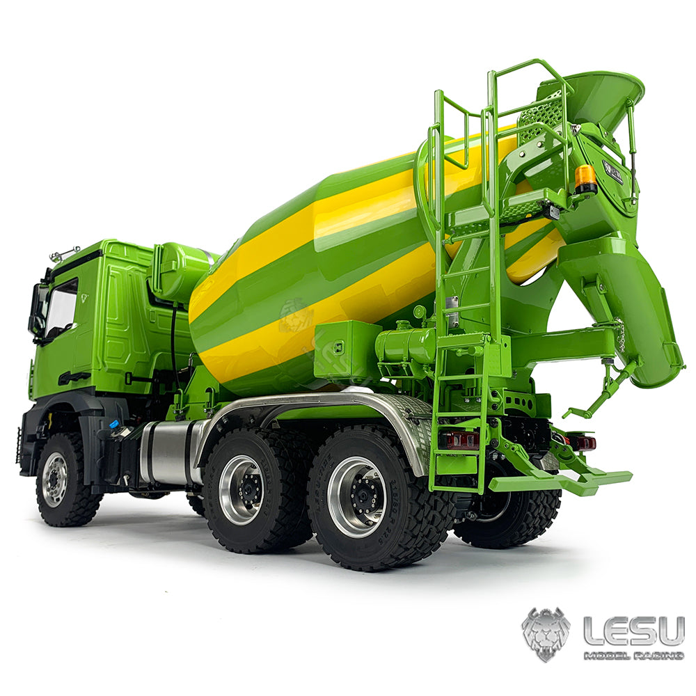 LESU 1/14 Metal 6x6 RC Mixer Truck Light Sound Painted Assembled Radio Control Agitating Lorry Car Hobby Model Vehivles