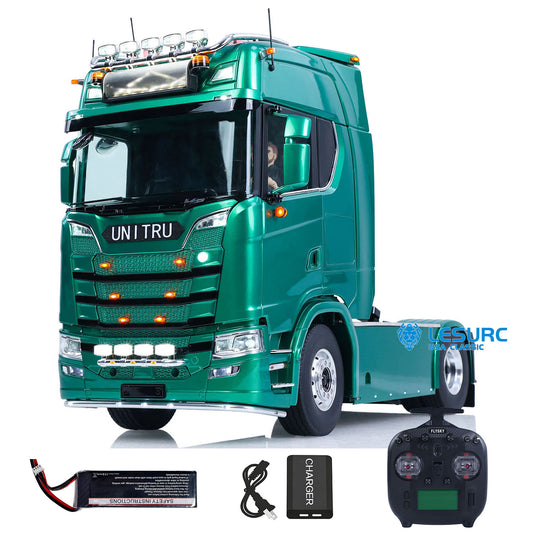 IN Stock TOUCAN Z008 1/14 4x4 Metal Chassis RC Tractor Truck with 2Speed Gearbox Magnetic High Roof Chassis Suspension Smoke FlySky ST8 Radio Controller Light Sound