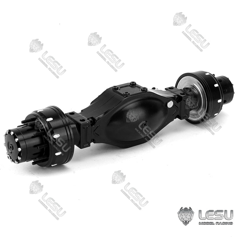 LESU Metal Reduction Axle Wheel Interaxle Differential for 1/14 Scale Tractor Truck Dumper Model Replacements Spare Parts