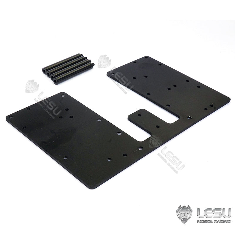 LESU 1/14 Metal Battery Compartment CNC Second Plate Set Suitable for RC Tractor Truck R620 Radio Control Dumper DIY Parts