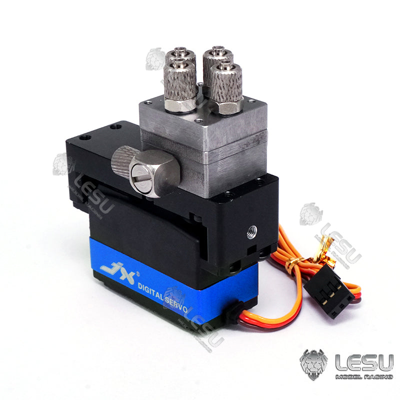 LESU Metal Distribution Directional Valve 12G 14KG Servo for 1/14 Scale Radio Controlled Hydraulic Truck Model Replacements