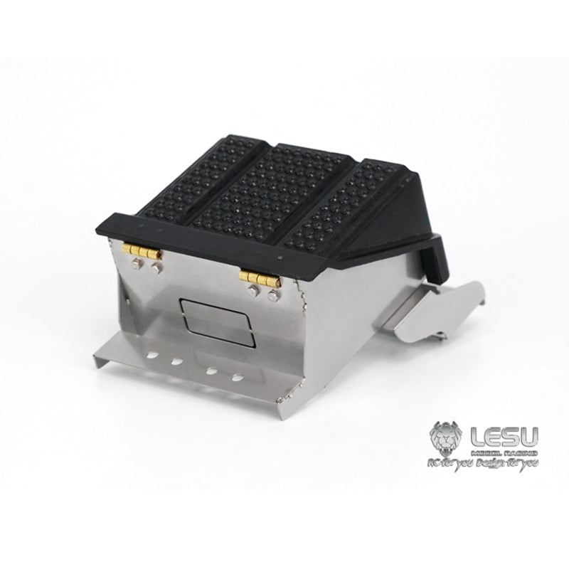 LESU Air Discharge Metal Box Urea Tank ToolBox DIY Spare Part Suitable for 1/14 R620 R470 RC Tractor Truck Vehicle Cars