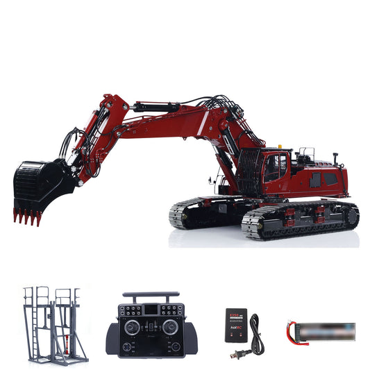 LESU LR960 Remote Control Digger 1/14 RC Full Hydraulic Excavator RTR Construction Vehicle Light Sound Smoke Unit Frsky XE Radio