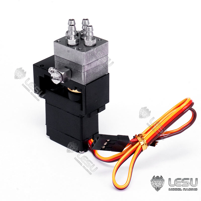 LESU Metal Distribution Directional Valve 12G 14KG Servo for 1/14 Scale Radio Controlled Hydraulic Truck Model Replacements