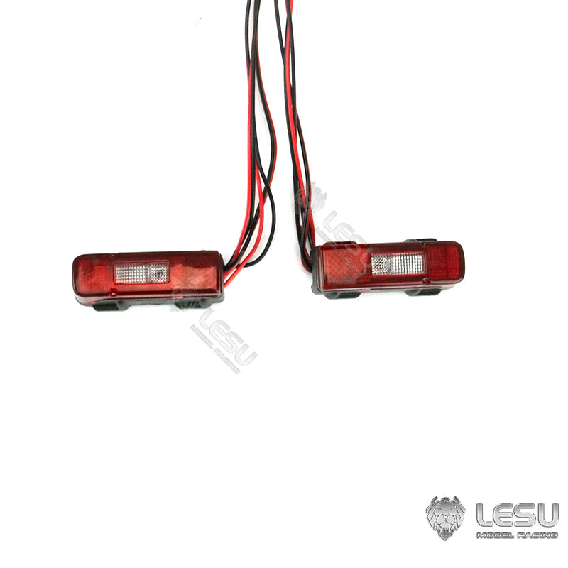 LESU Metal Bumper Plastic Rear Lamp Taillight Mount DIY Part Suitable for 1/14 Scale RC Tractor Truck Trailer Car Accessory