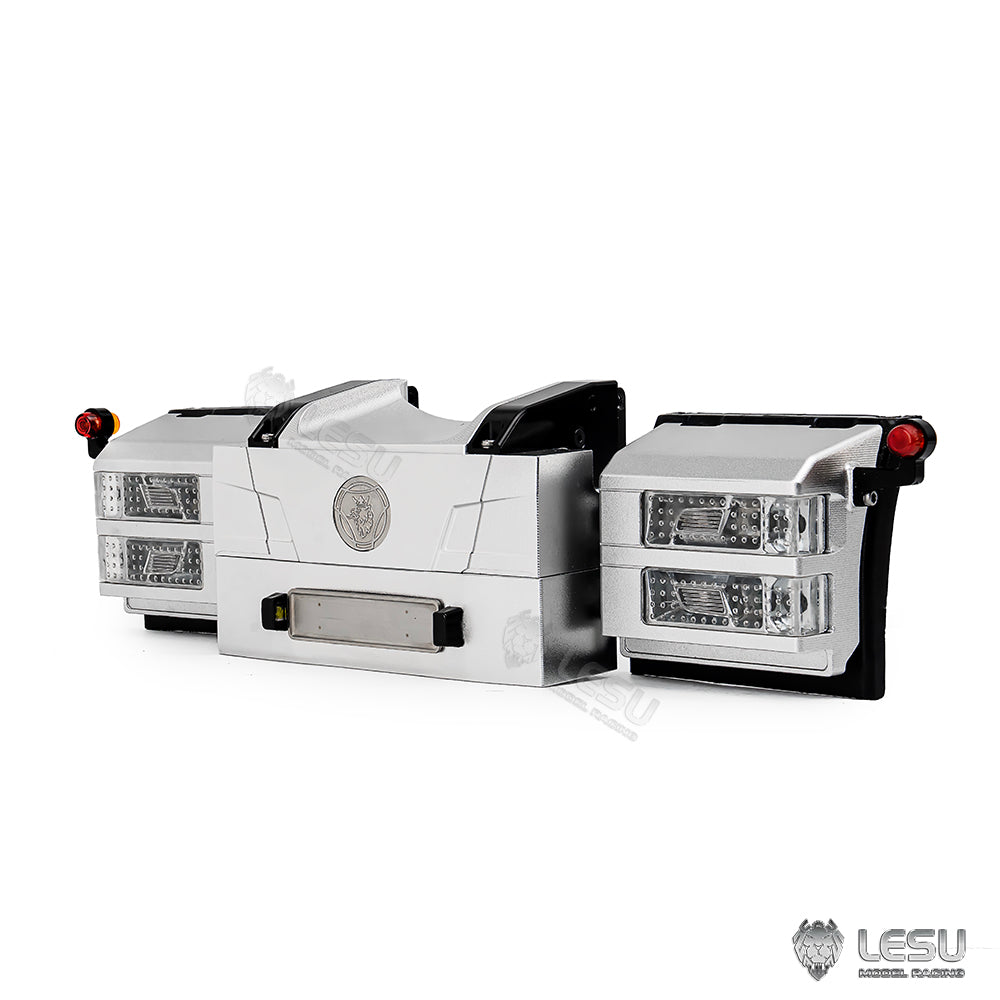 Metal Rear Beam Taillight Set LED for DIY TAMIYA 1/14 RC Tractor Truck R470 R620 770S Remote Control Lorry Car Model Vehicles