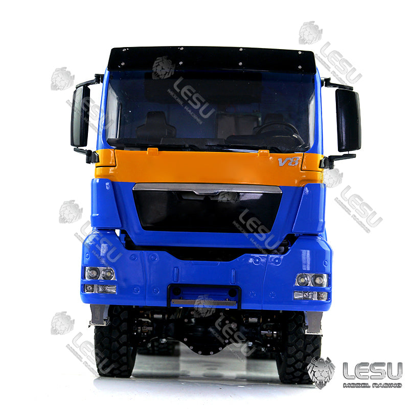 LESU 1/14 Scale Remote Controlled TGS Three-way Transmission Dumper Truck Hydraulic Model W/ Lights Sound System Motor ESC Cab