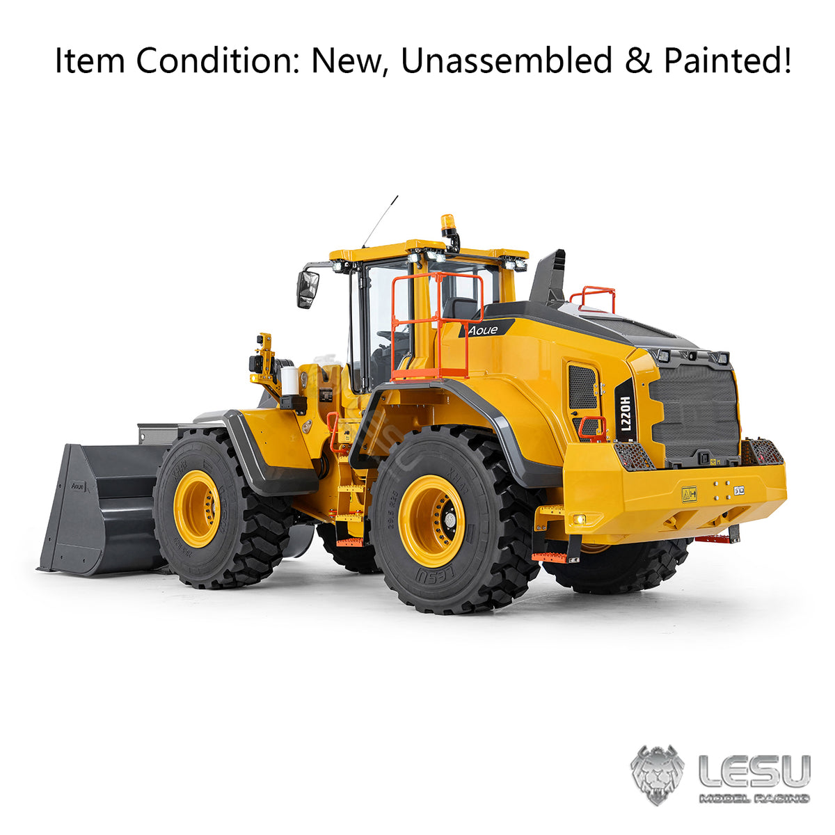 LESU L220H 1/14 Metal Hydraulic RC Wheel Loader A0013 KIT Model 4WD Brushless Motor 2 Speed Drive Differential Lock Quick Release Bucket Sound