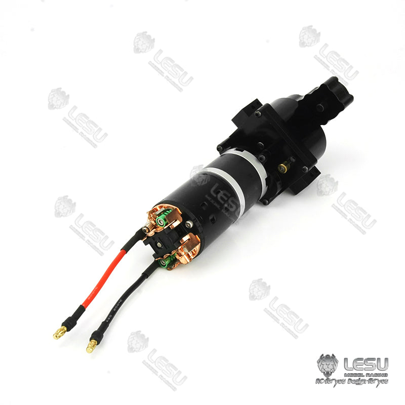 1/14 LESU 2 Speed Gearbox Transmission Transfer Case Motor for Remote Controlled Tractor Truck Parts 14:1 Planetary reducer