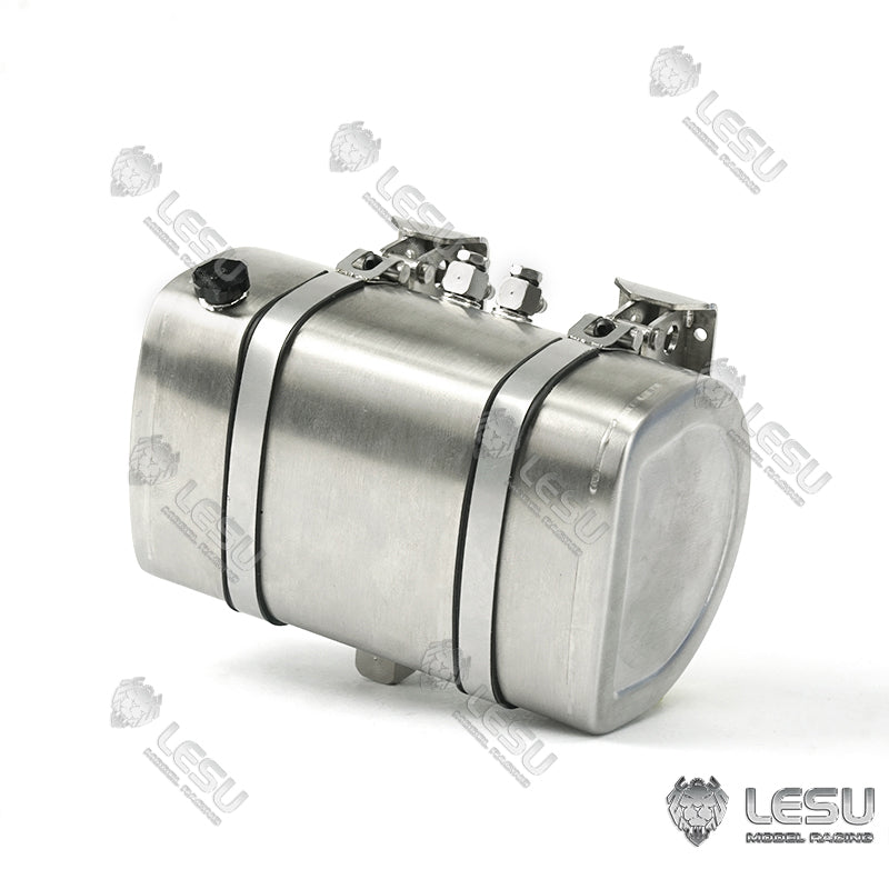 LESU Metal Hydraulic Simulated Oil Tank Accessory Suitable for 1/14 Scale Tractor Truck Dumper Tipper DIY Cars Spare Parts