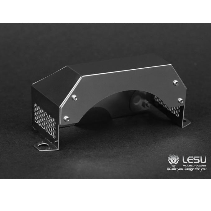 LESU Metal Gearbox Engine Cover for 1/14 Scale Remote Controlled Tractor Truck Spare Parts Replacements Accessories