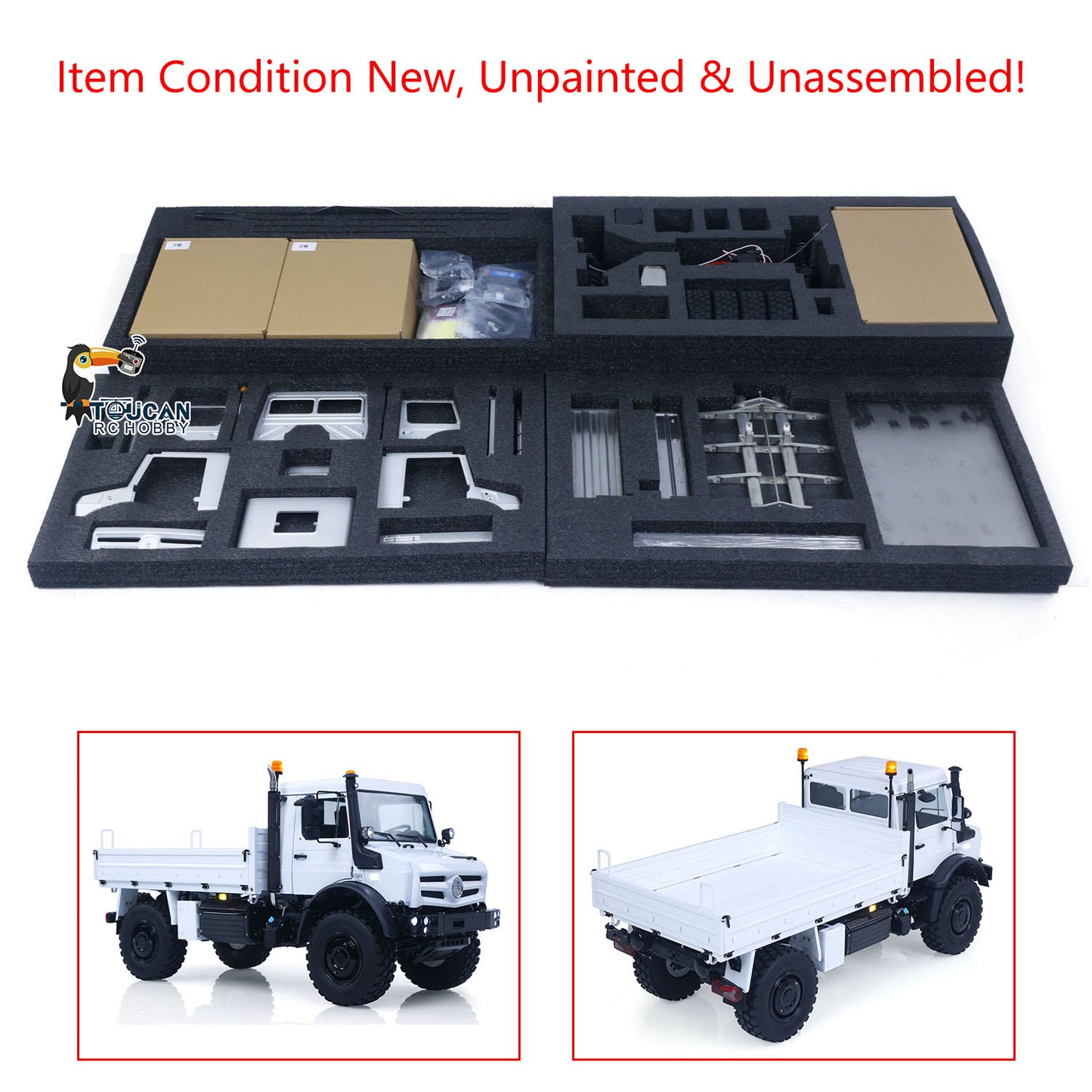 LESU Metal 1/14 Remote Control All Terrain Light Truck Off Road Vehicle U4023 MT44023 Unassembled Model With Light Sound System