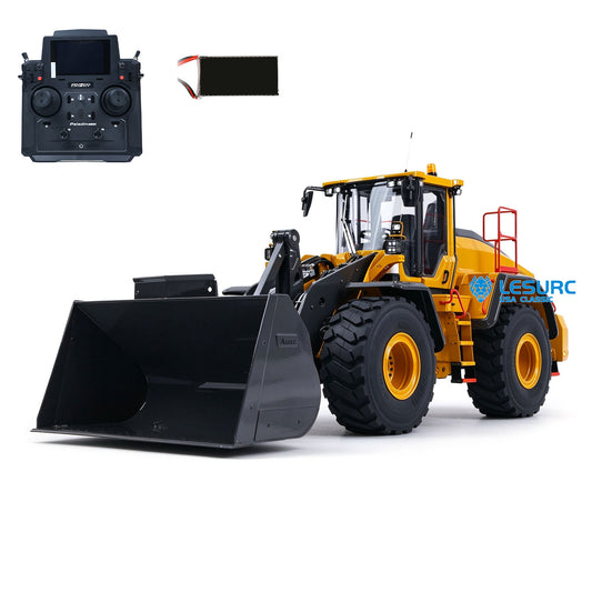 LESU L220H 1/14 Metal RC Hydraulic Wheel Loader A0013 PNP/RTR 4WD Construction Model Brushless FOC Motor 2 Speed Transmission Light Sound
