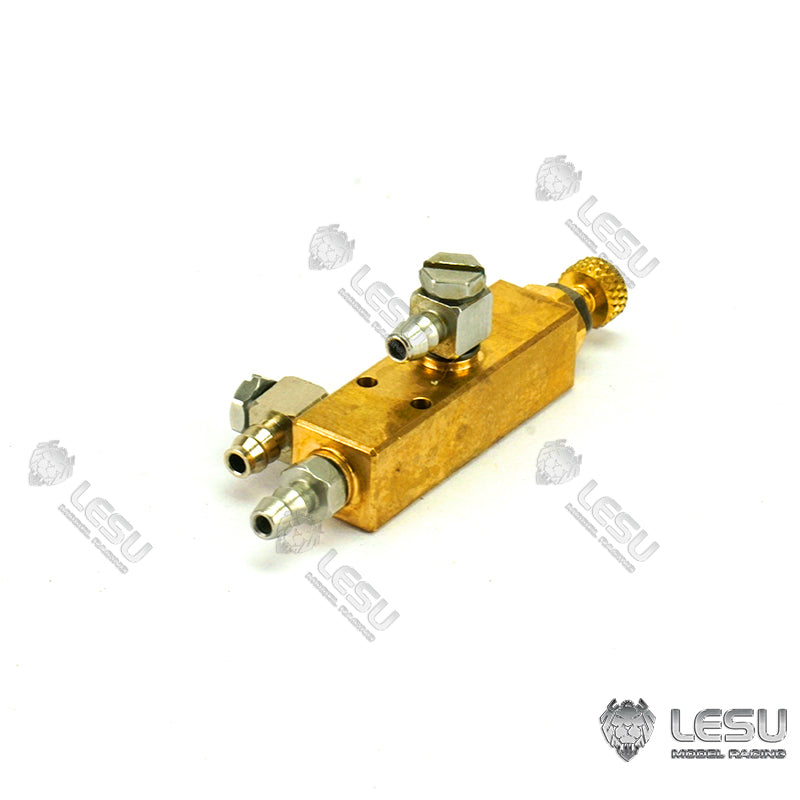 LESU Metal Relief Valve Regulating Valve Hydraulic Control Parts A B for 1/14 Scale Radio Controlled Dumper Truck Excavator