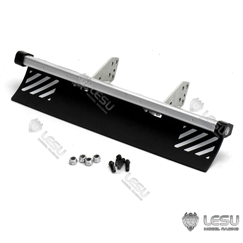 LESU Metal Exhaust Box Chimney Toolbox Air Filter Aircleaner Bumper for 1/14 Upgrade Part RC Tractor Truck DIY Cars Model