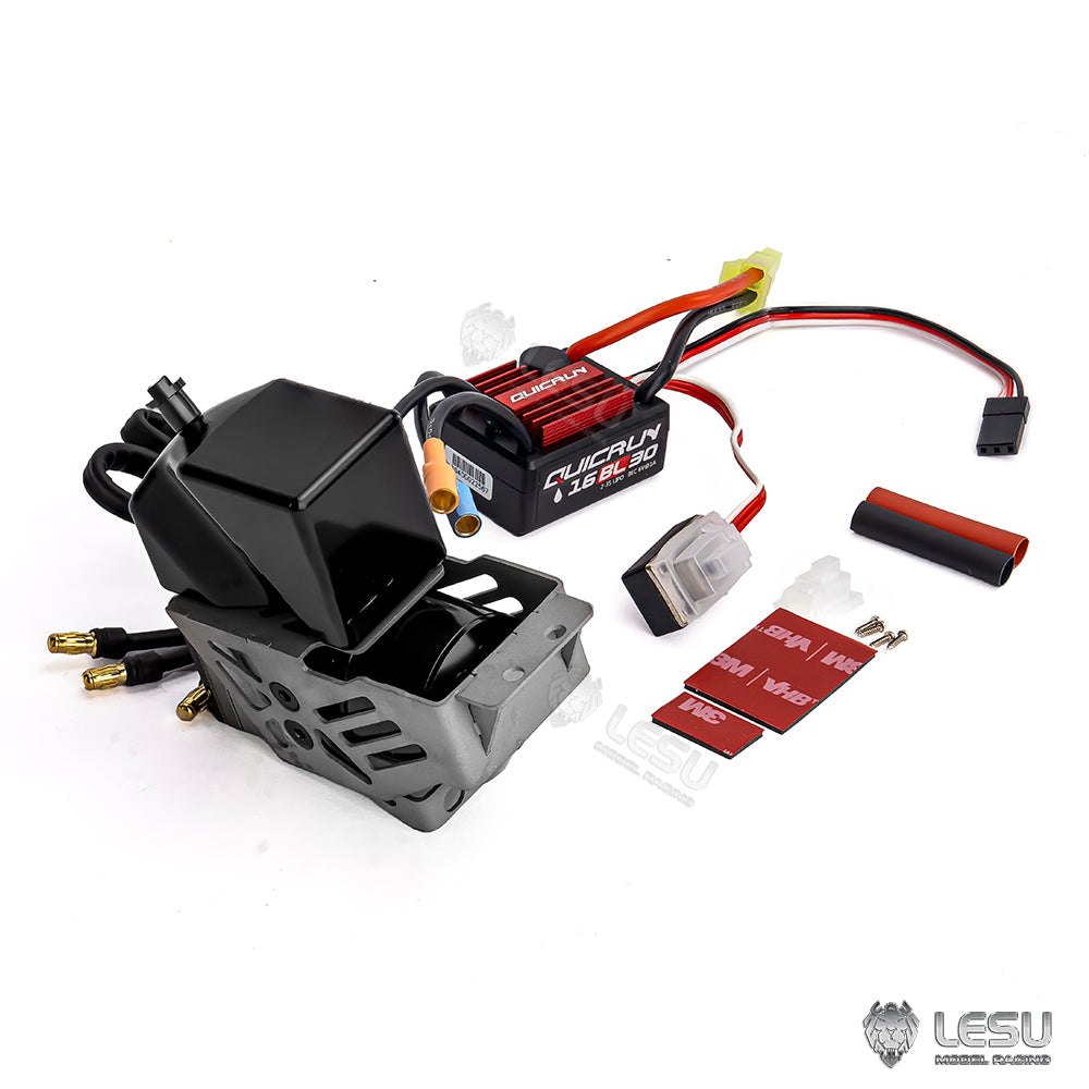 LESU Hydraulic Oil Pump Urea Tank Set Motor ESC Metal Mounting Support Suitable for 1/14 RC Dumper Tipper Truck Upgrade Parts