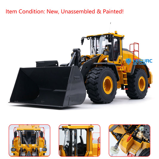 LESU L220H 1/14 Metal Hydraulic RC Wheel Loader A0013 KIT Model 4WD Brushless Motor 2 Speed Drive Differential Lock Quick Release Bucket Sound