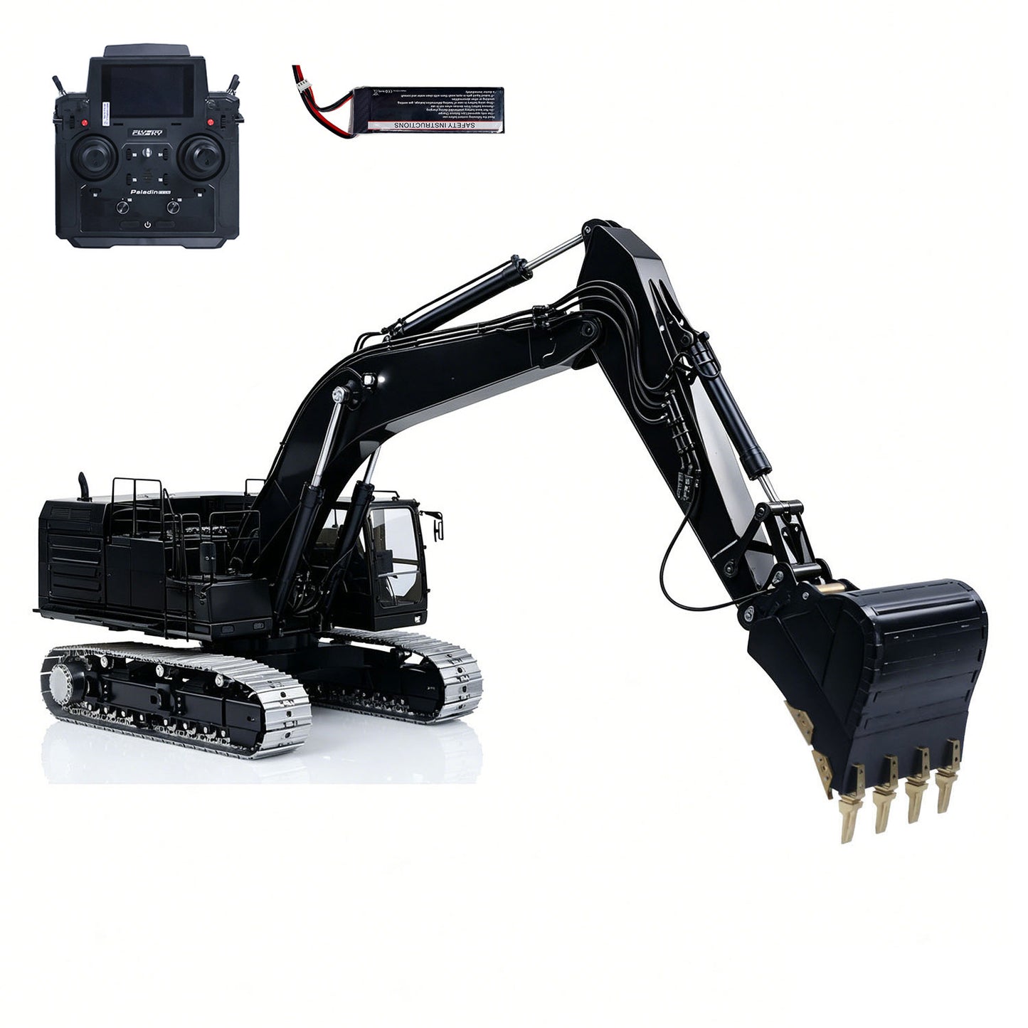 LESU 1/14 Metal Hydraulic RC Excavator C374F RTR Radio Controlled Digger Heavy Machine Paladin PL18EV LITE Battery Sound Smoke