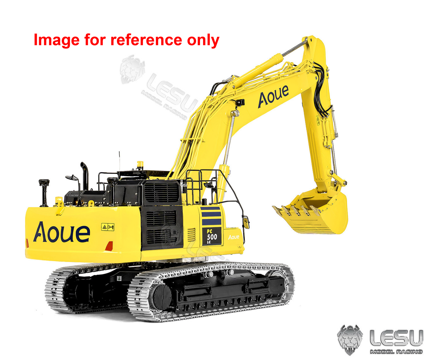 LESU Aoue PC500 1/14 Metal RC Hydraulic Tracked Excavator RC Digger Model 7Ways Valve 3-4MAP Pump Light System Assembled