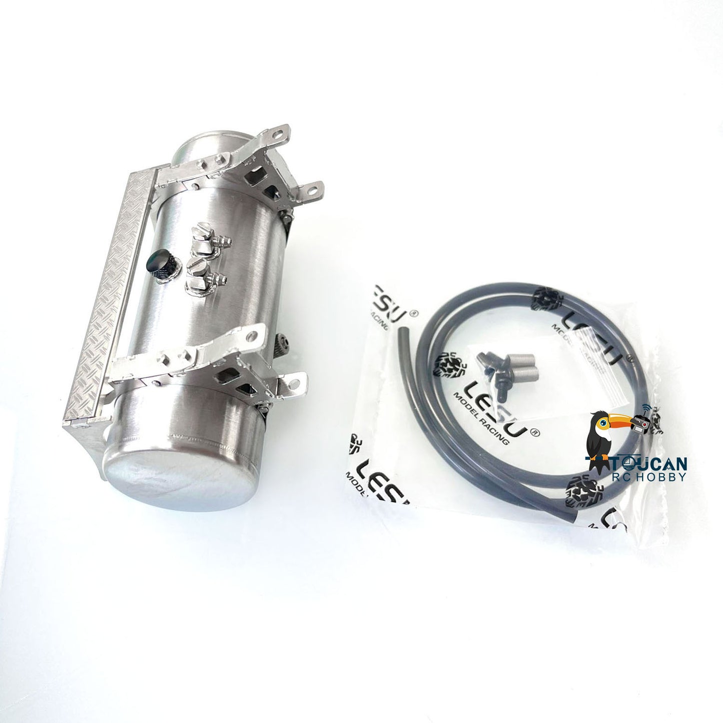 US STOCK 1/14 LESU 115MM Metal Hydraulic Round Oil Tank A DIY Spare Parts for TAMIYA RC Tractor Truck Radio Controlled Dumper Car Accessory
