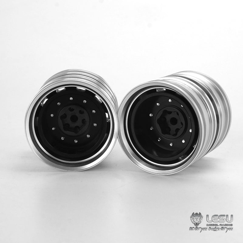 1/14 RC LESU Metal Rear Wheel Hub for FH12 FH16 Tractor Truck Axle Hex Car Model Replacements Accessories Spare Parts