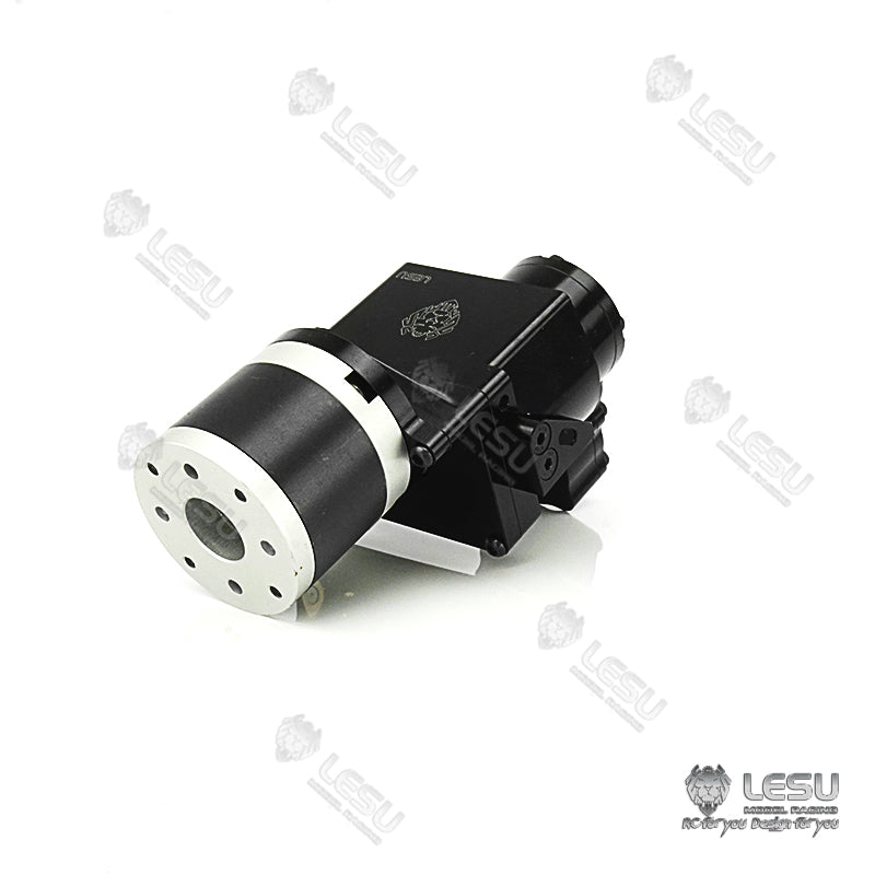 1/14 LESU 2 Speed Gearbox Transmission Transfer Case Motor for Remote Controlled Tractor Truck Parts 14:1 Planetary reducer