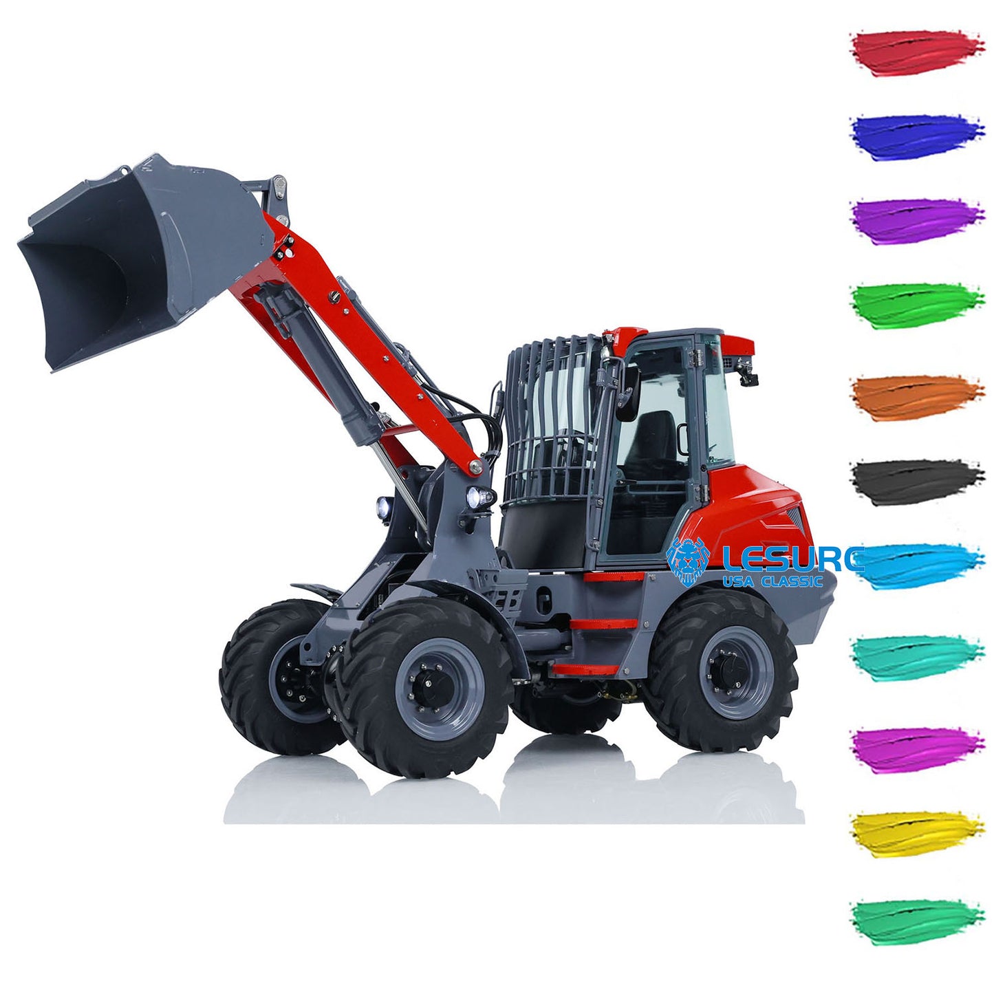 LESU 1/14 AOUE-MCL8 Hydraulic RC Loader Remote Control Construction Vehicles Painted Assembled ESC Servo Motor