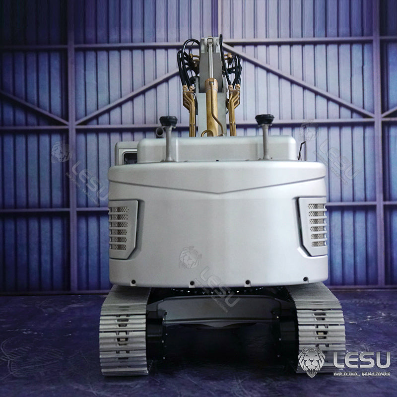 LESU 1/14 Metal RC Hydraulic Excavator Kits Aoue ET26L DIY Model Pump Valve ESC GPS Remote Control Construction Vehicles