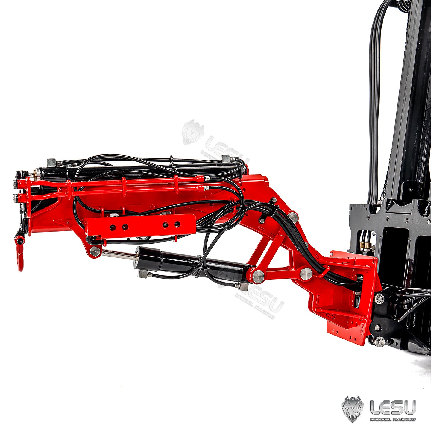 Metal Hydraulic Forklift Jib Arm for LESU 1/14 Heavy Forklift Aoue LD160S Remote Control Construction Vehicles Upgraded Parts