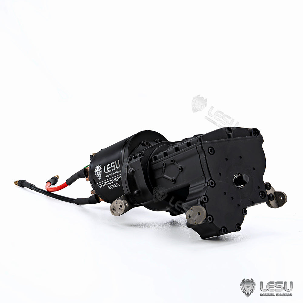 2Speed Metal Transmission Gearbox 27T Motor for LESU 4X4 1/10 RC Off-road Car RAVE-UM406 Emulated Car Hobby Models DIY Accessories