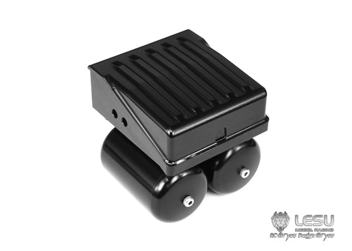 LESU Metal Battery Department Air Tank for 1/14 Radio Controlled Tractor Truck Dumper Customized RC Model Upgrade Parts