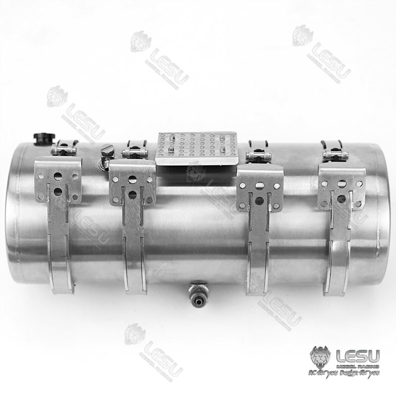 1/14 Scale LESU Simulated Metal Tank Suitable for RC FH16 Radio Controlled Tractor Truck Trailer Dumper Tipper Spare Parts